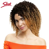 sleek curly human hair wigs for women short pixie cut wig jerry curl wigs highlight colored human hair wigs for black women