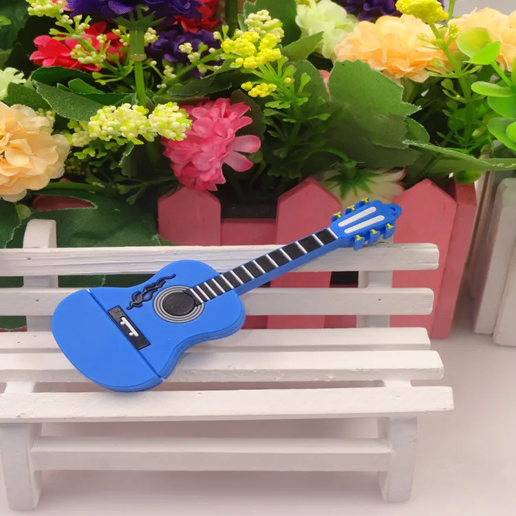 Гитары usb накопитель 4GB/8GB/16GB/32GB/64GB музыка Флеш флэш 2 0 u диск USB creativo memory stick горячий