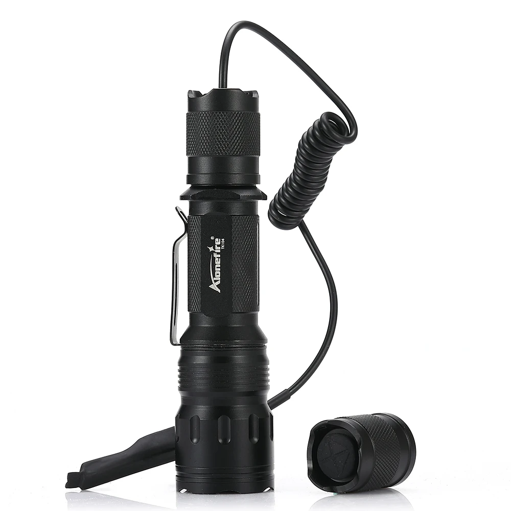Светодиодный тактический фонарь AloneFire TK104 L2 5 режимов уличный для охотничьего