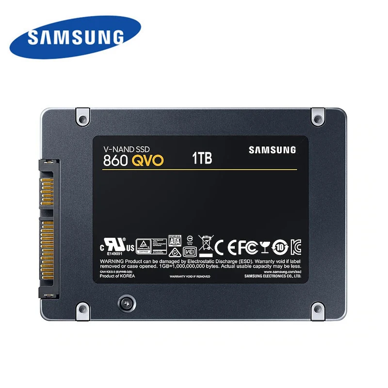 Внутренний твердотельный диск SAMSUNG SSD 860 QVO 1 ТБ 2 5 дюйма SATA3 жесткий для ноутбука