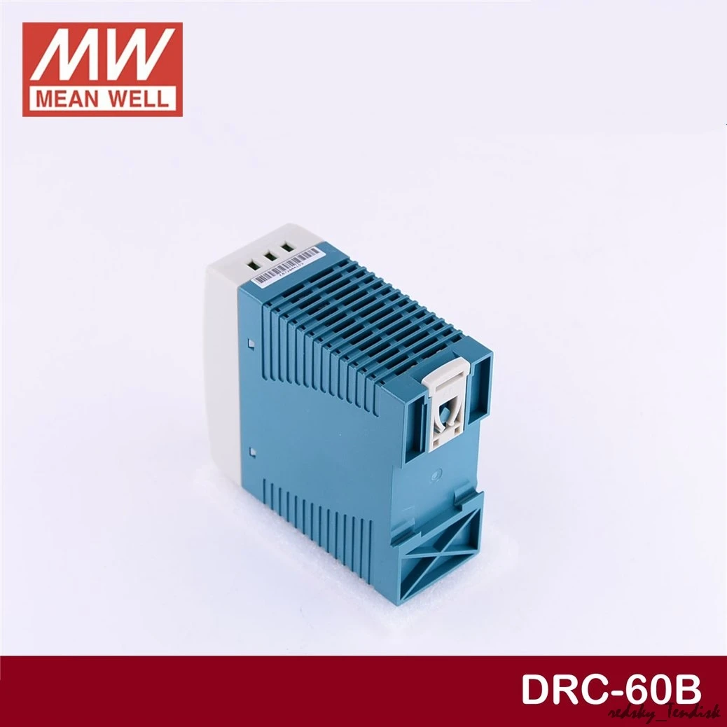 1 упаковка) Meanwell 60W Мониторинг безопасности источник питания DRC-60A/60B 13,8 V/27,6 V 0,75/1.4A 1,5/2.8A DC din-рейка поплавок зарядки/UPS