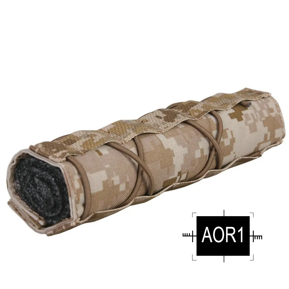 EMERSONGEAR 22 см подавитель крышка страйкбола Тактическая Военная стрельба глушитель быстросъемная крышка EM9330 - Цвет: AOR1