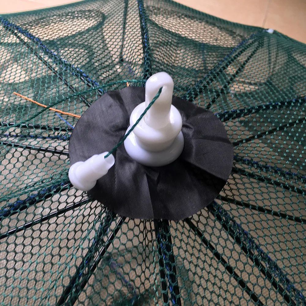 NEW Strengthened 4-20 Hole Automatic Fishing Net Shrimp Cage Nylon Foldable Crab Fish Trap Cast Folding Network | Спорт и