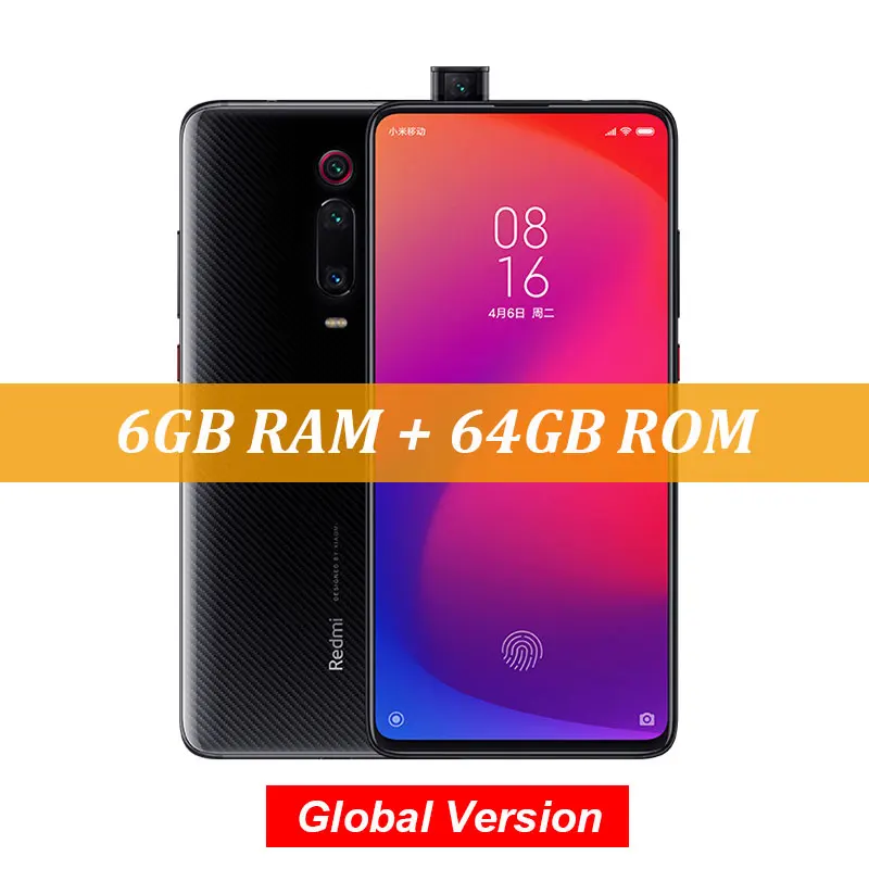 Black 64G Глобальная версия Red mi K20 Xiaomi mi 9 T 9 T 6GB 64GB восьмиядерный смартфон Snapdragon 730 6,39 ''AMOLED 48MP камеры 4000mAh NFC - Цвет: Black 64G