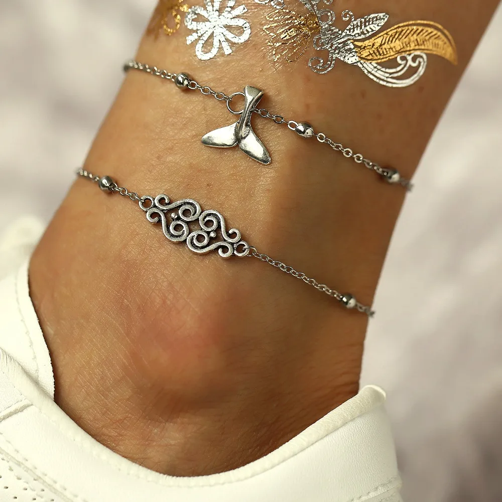DoreenBeads/богемные ножные браслеты Русалочки с рыбьим хвостом для женщин в