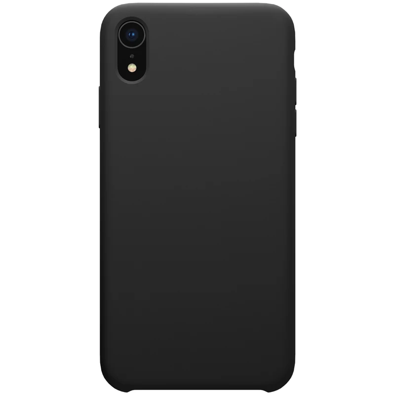 Для Apple iPhone XR чехол 6," Nillkin Flex чистая тонкая жидкая Защитная оболочка из силикона защитный чехол для Apple iPhone XR - Цвет: Черный