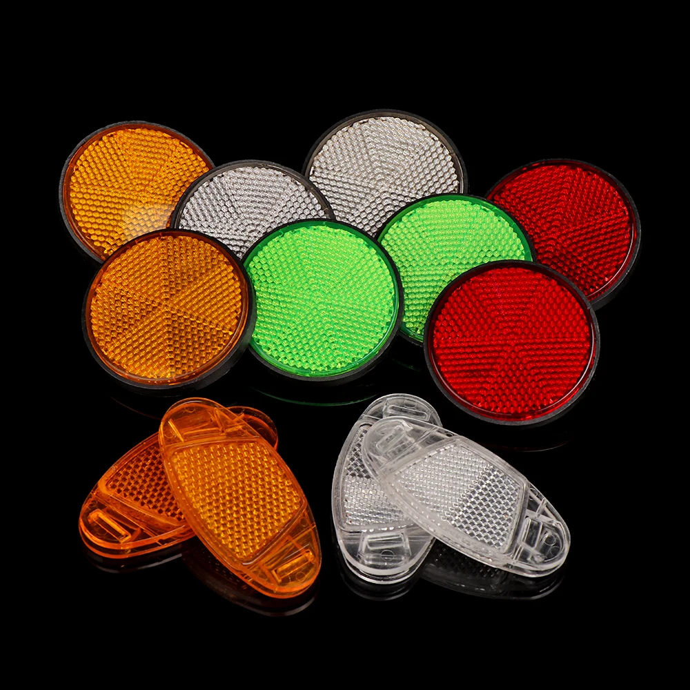 2 шт. велосипедный отражатель безопасности Предупреждение ющий светильник обод