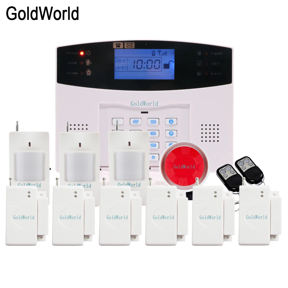 GSM SMS Охранная сигнализация домашняя система безопасности с PIR датчиком движения