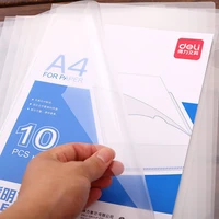 l shaped file cover file folder a4 transparent presentation folder for documents business bag supplies 10pcslot