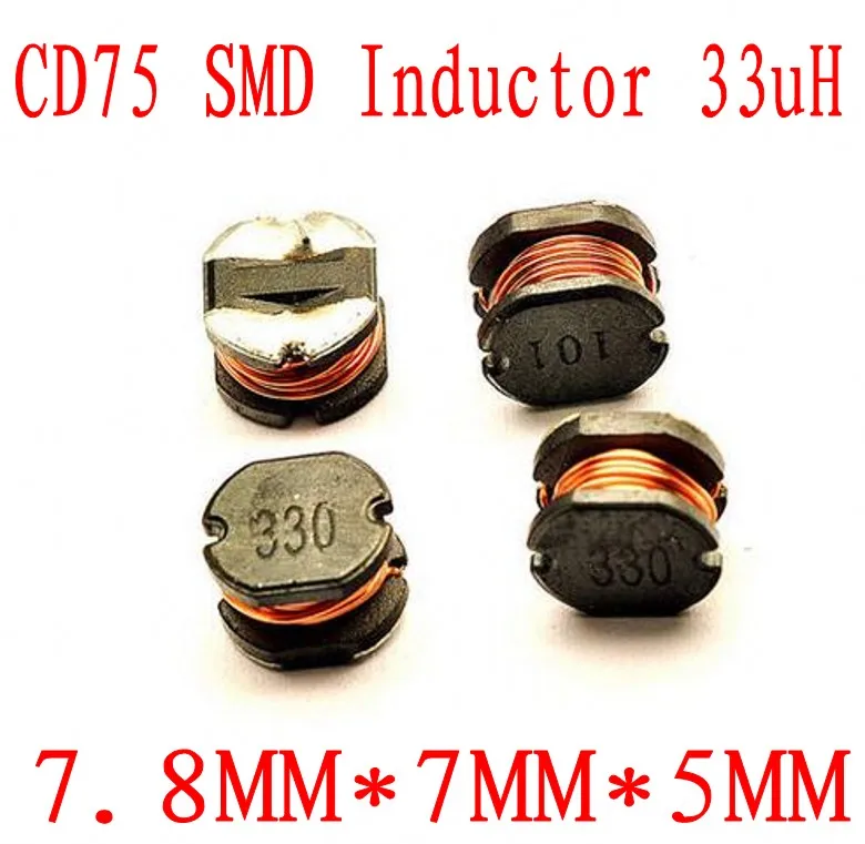 1000 шт./лот SMD силовой индуктор CD75 33uH чип 7 8*7*5 мм|Индукторы| |