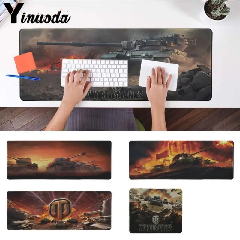 Yinuoda Стильная Офисная мышь World of Tanks геймерская мягкая коврик для мыши размер 180*220