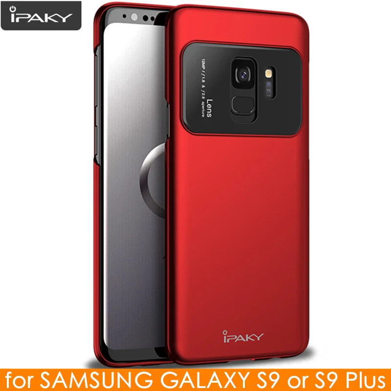 Чехол для Samsung S9 Plus IPAKY брендовый роскошный гибридный чехол из закаленного стекла