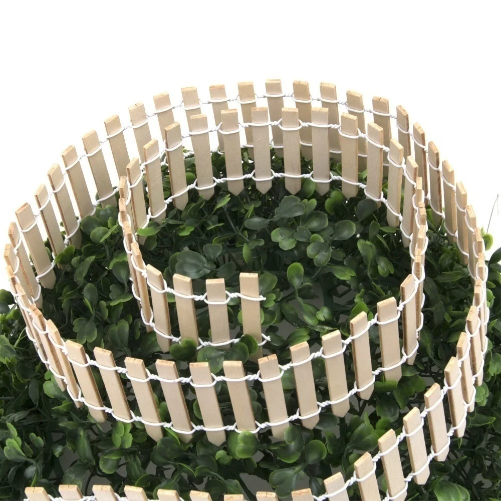 100 см бонсай Декор небольшой деревянный забор DIY кукольный домик Миниатюрный