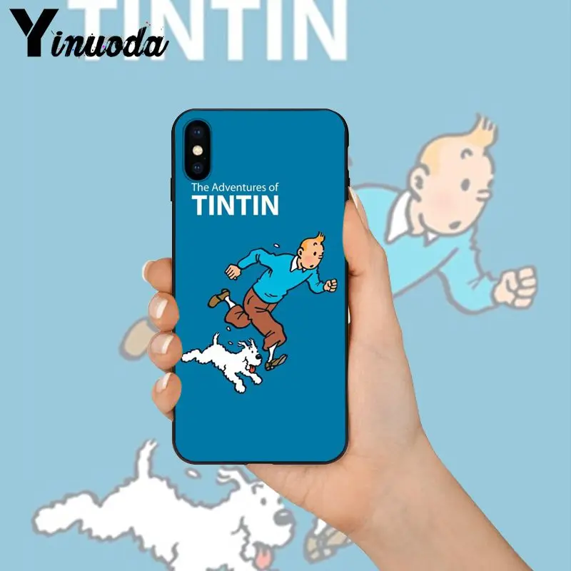 Yinuoda «Приключения Тинтина» Новинка чехол для телефона Fundas чехол для Apple iPhone 8 7 6 6S Plus X XS MAX 5 5S SE XR чехол