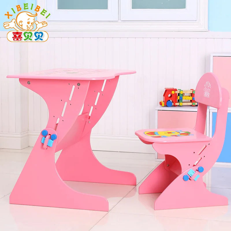 Детский учебный стол с регулируемой высотой письменный для ноутбука стулом |