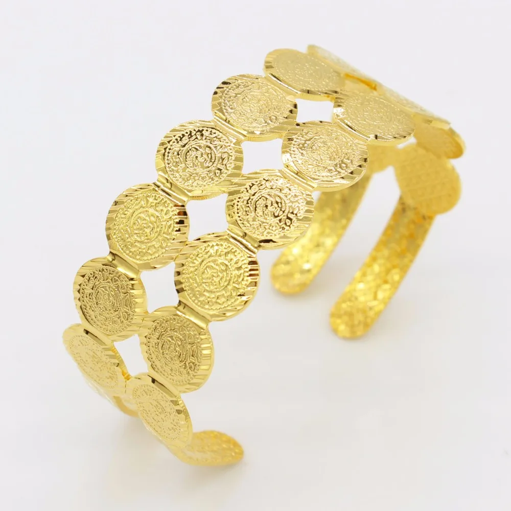 Adixyn Новая монета браслет для женщин ислам Шарм Браслеты Золотой Цвет Ближний Восток арабские монеты