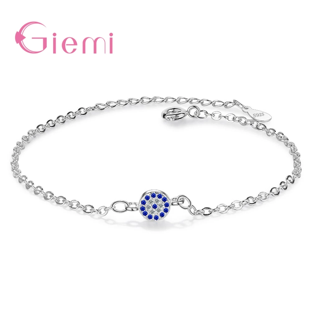

New Arrival Big Discount Real 925 Sterling Silver Bracelets Two Colors Cubic Zirconia Crystal Jewelry For Women Ldies Gift