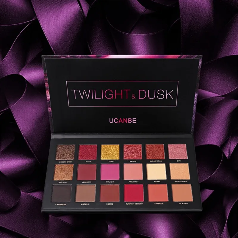 18 Colors Eye Shadow Makeup Palette Shimmer Shinning Matte Chrome Pigment Eyes Natural Pressed Shade Long Lasting Cosmetics Q1