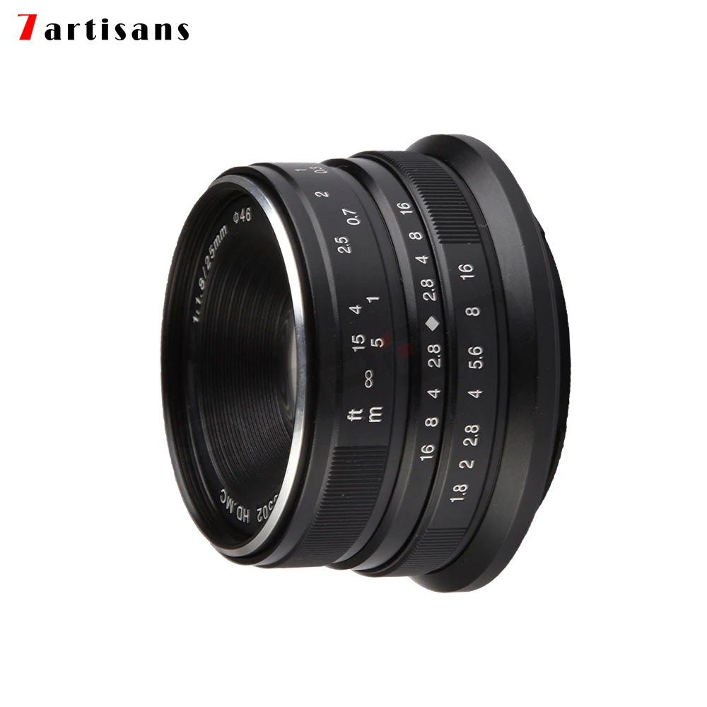 7artisans 25 мм/F1.8 Prime объектив для Sony E Mount /Canon крепление камеры Fuji FX M43 Panasonic Olympus все