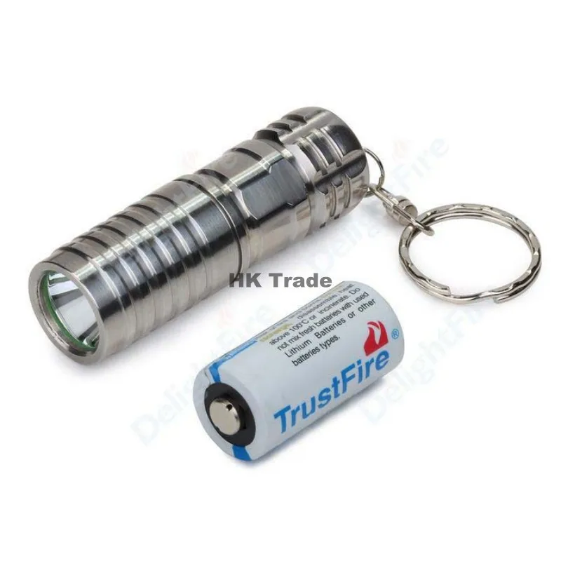 TrustFire mini 02 Cree T6 1000LM новейший дизайн со светодиодным брелком из нержавеющей стали