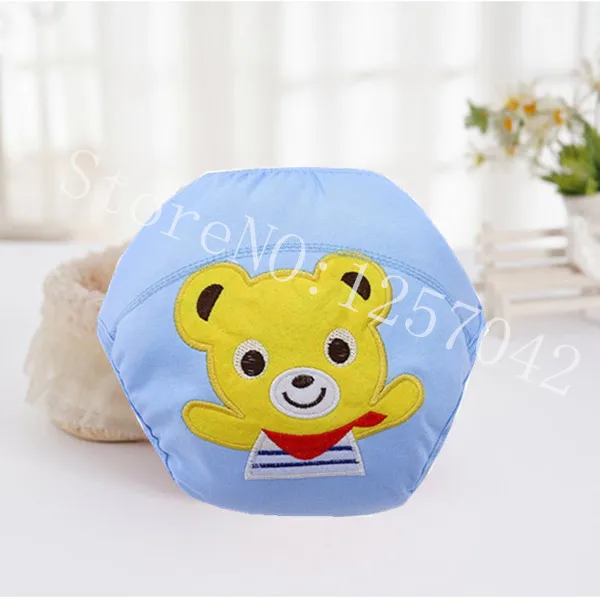 Yellow Bear Детские хлопковые тренировочные штаны трусы детские подгузники многоразовые тканевые Подгузники моющиеся Младенцы детское нижнее белье пеленка - Цвет: Yellow Bear