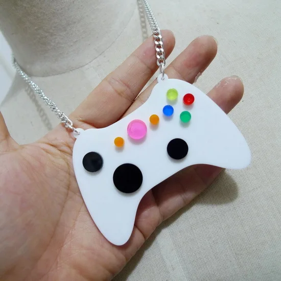 91n игра ручка лазерная резка акрила Цепочки и ожерелья подвеска|laser cut necklace|pendant