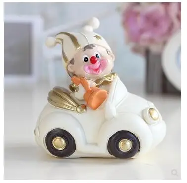 

Итальянский классический стиль цирковой клоун украшение белый комплект с медведем подарок ребенку на день рождения скульптура домашняя св...