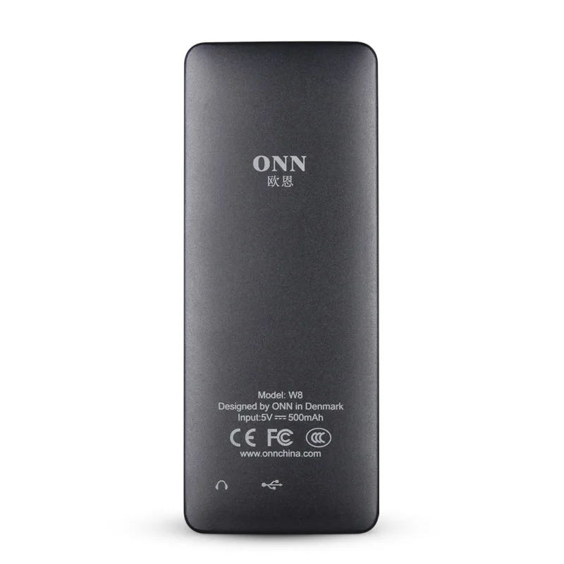 ONN W8 8 ГБ Bluetooth Спорт MP3 плеер Портативный аудио со встроенным fm радио Регистраторы