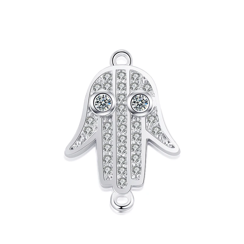 Розовое золото/золото Fatima Hamsa ручные соединители для сглаза подходящие