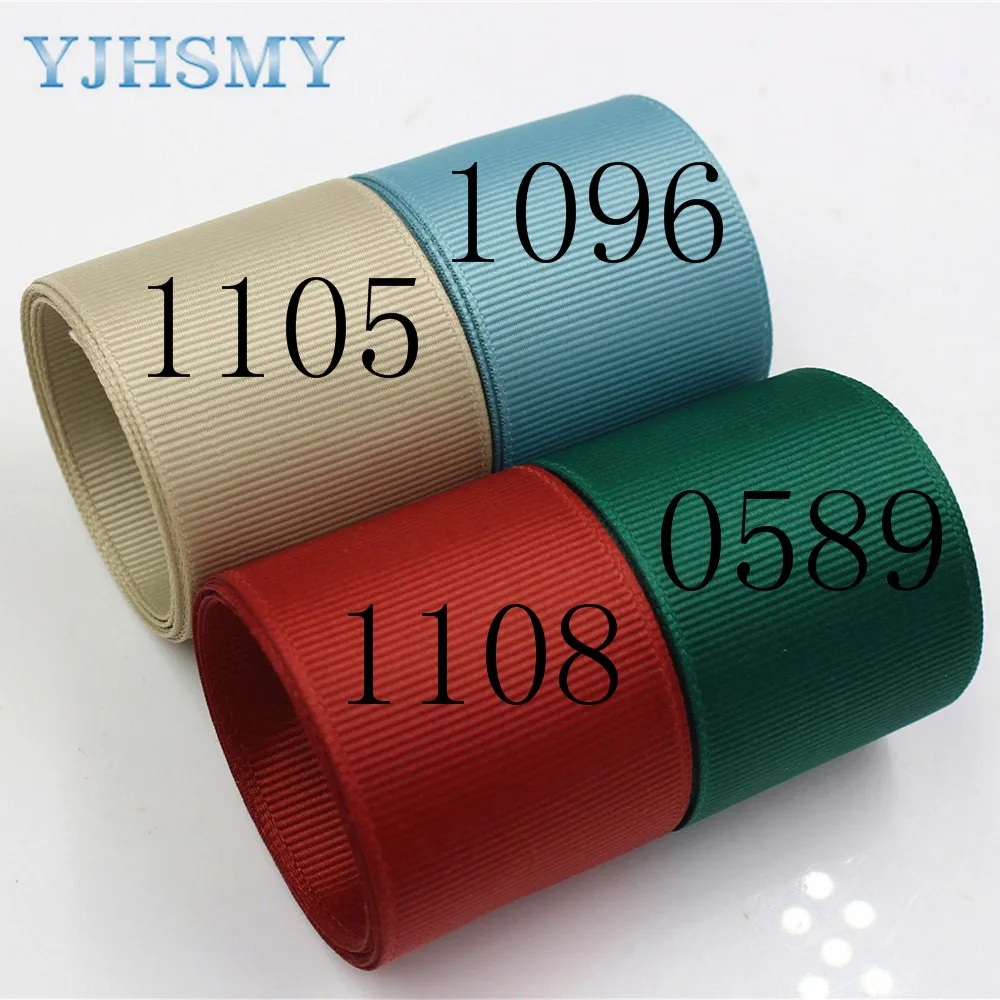 YJHSMY J-17713-L38MM 38 мм 10 ярдов однотонные ленты термопечать grosgrain Свадебные аксессуары