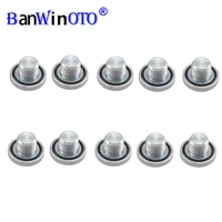 90502556 10 pcsset engine oil pan drain plug bolt nut for opel astra chevrolet cruze regal epica aveo excelle