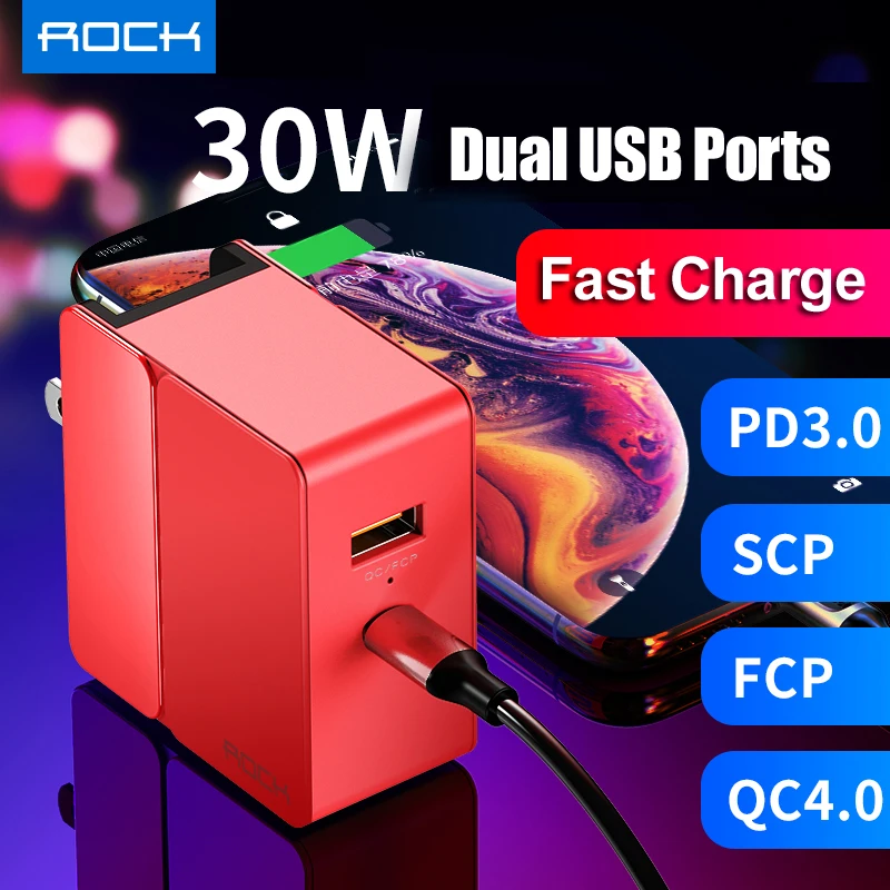 Сетевое зарядное устройство с USB портом 30 Вт PD 3 0 SCP & FCP QC4.0 и QC3.0|Зарядные