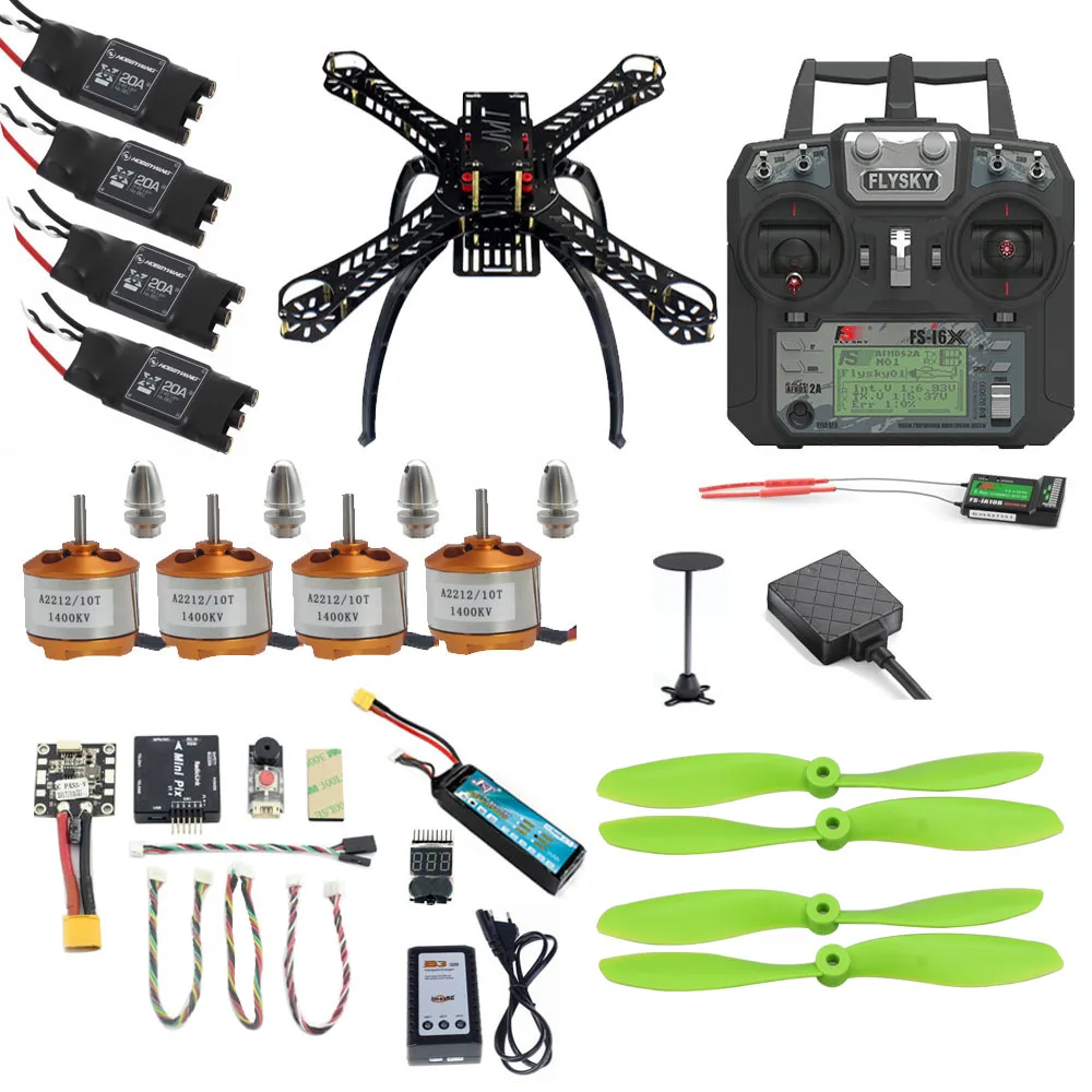 JMT DIY Mini Full 310 комплект FPV Drone 2 4G 10CH RC 4 осевой Квадрокоптер Radiolink PIX M8N GPS PIXHAWK модуль