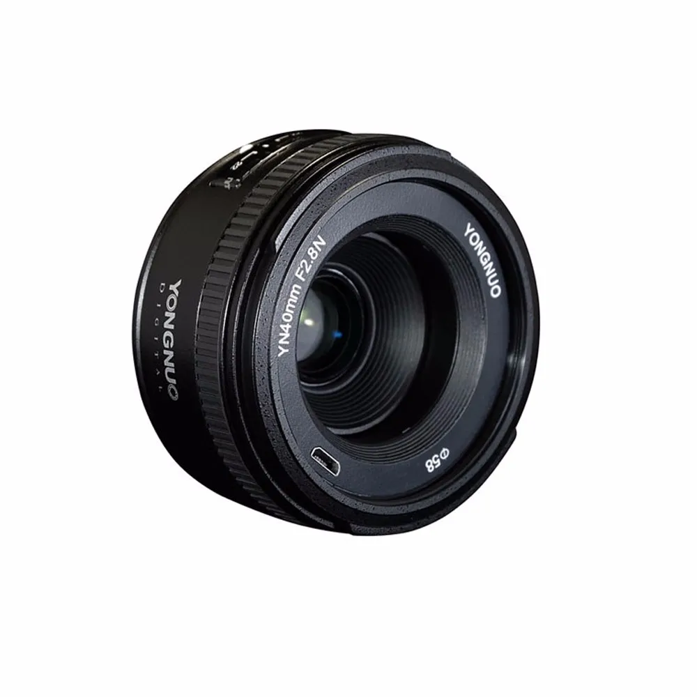 Объектив YONGNUO 40 мм F2.8 Стандартный Prime AF/MF автоматический ручной фокус YN40mm для Nikon D90 D80 D7200 D7100 D5400 D5500 D3400 D3300 D3200