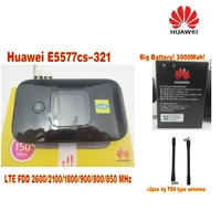 original unlock 4g wireless router lte mobile wifi router with sim card slot huawei e5577cs 321 plus 2pcs antenna