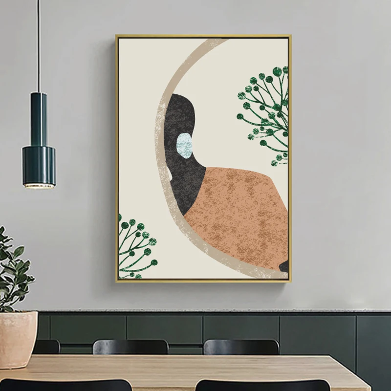 Абстрактный модный современный постер для магазина девочек Холст плакат