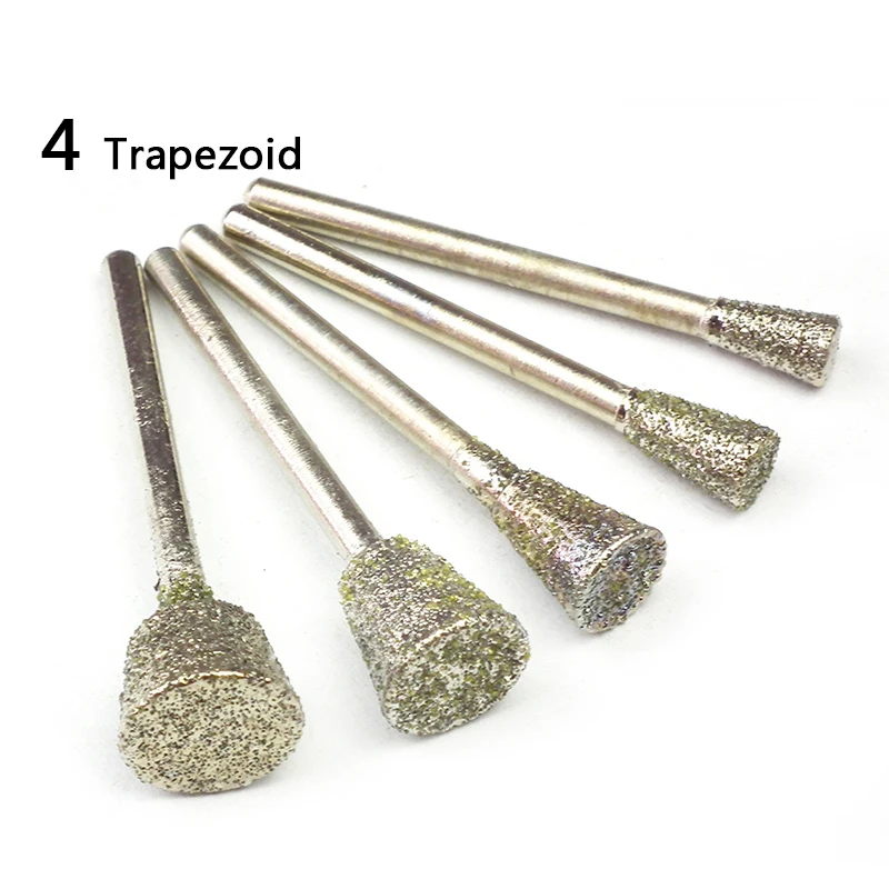 Круглые алмазные шлифовальные головки набор боров 5 шт.|bur set|diamond grinding headgrinding head |