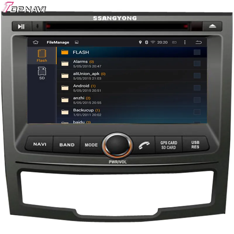 Topnavi 7 ''Восьмиядерный 2 Гб ОЗУ Android 6 0 автомобильное радио стерео GPS для SSANGYONG