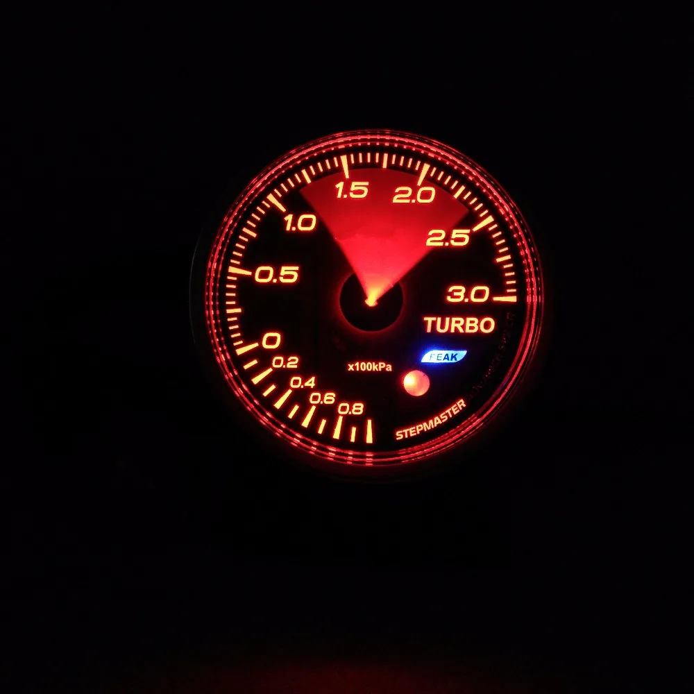 Advance CR A1 BF 3 бар Турбо 3 бар Boost Gauge 7 цветов реальные пиковые Предупреждение ющие измерительные приборы RACER ZD гоночный автомобиль Стайлинг