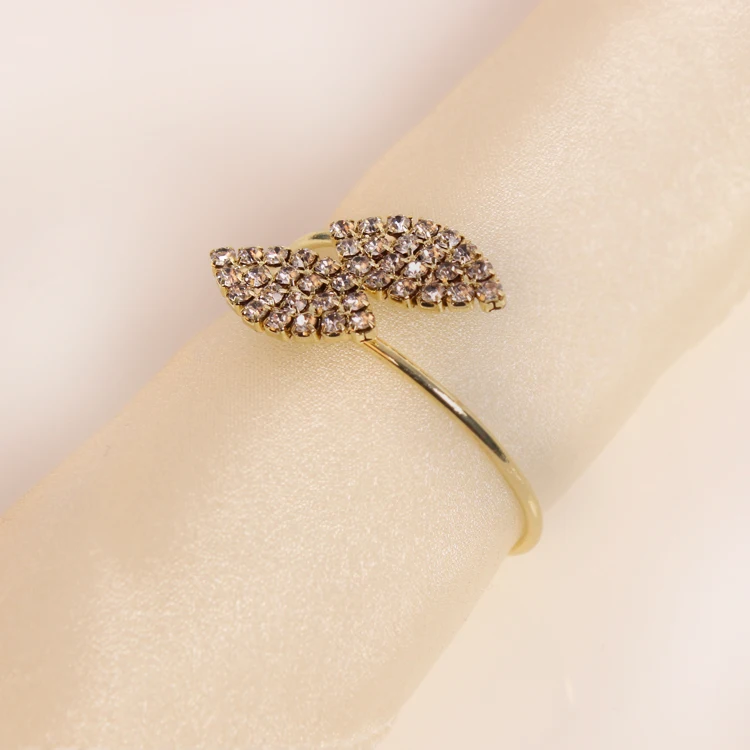 Кольцо для салфеток с кристаллами и бриллиантами держатель салфетки свадебного