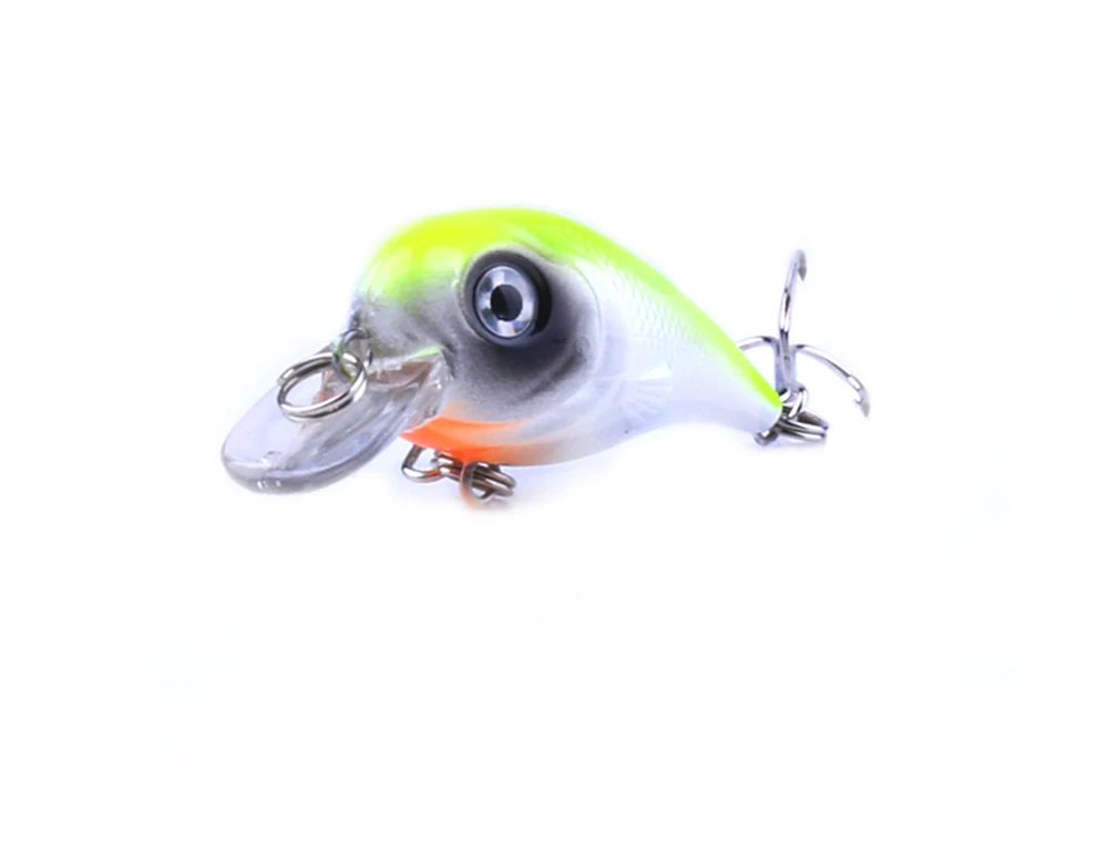 

4Pcs 5cm 5g Minnow Fishing Lure Wobblers Crankbait artificiais Pesca Hard Bait Swimbait fishing tackle Mini Bait CB041