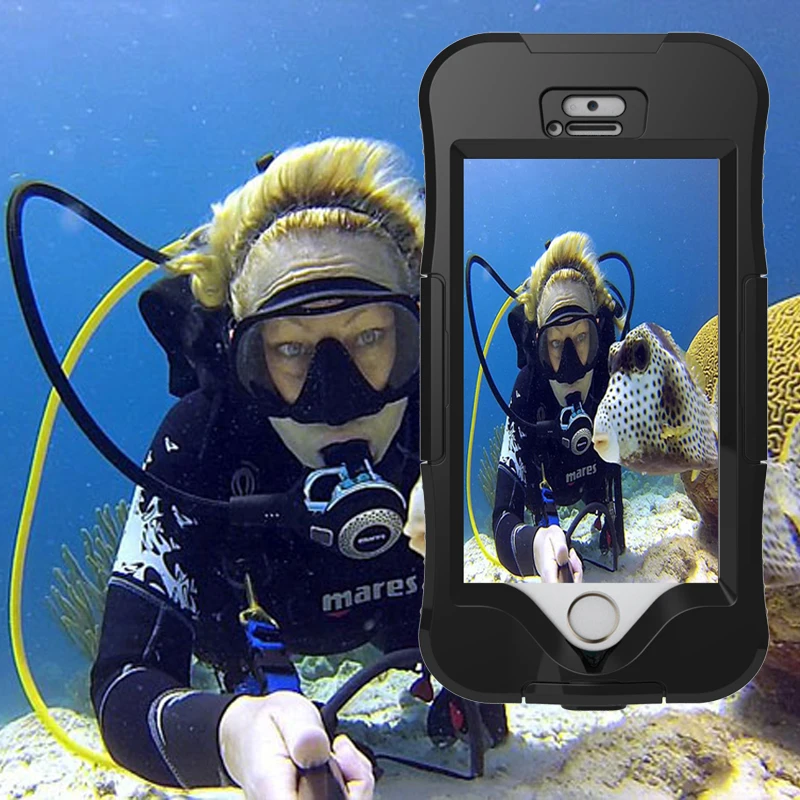 Водонепроницаемый чехол для iPhone с полным покрытием 360 градусов подводной съемки