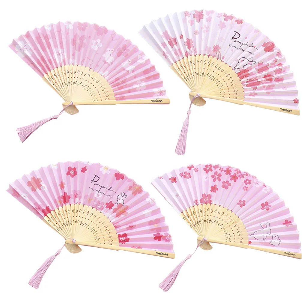 4 шт. китайский ручной вентилятор бамбуковые персонализированные ручные