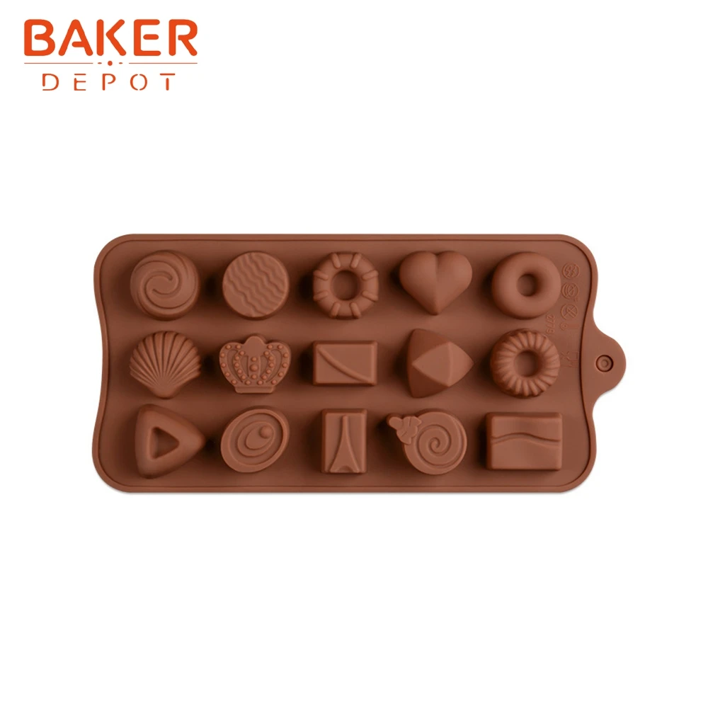 BAKER DEPOT силиконовая Плесень Для Шоколада круглая Кондитерская выпечка силиконовый инструмент Конфета Желе торт форма для мыла льда для бисквитов и сладкой формы