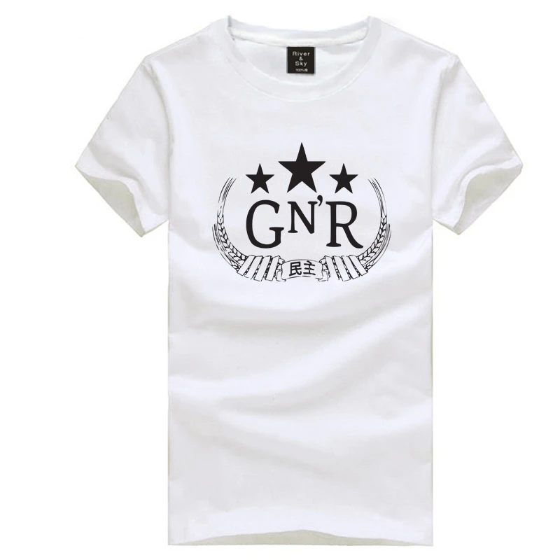 Распродажа Пистолеты n' Roses с звезды футболка коротким рукавом Группа Футболка