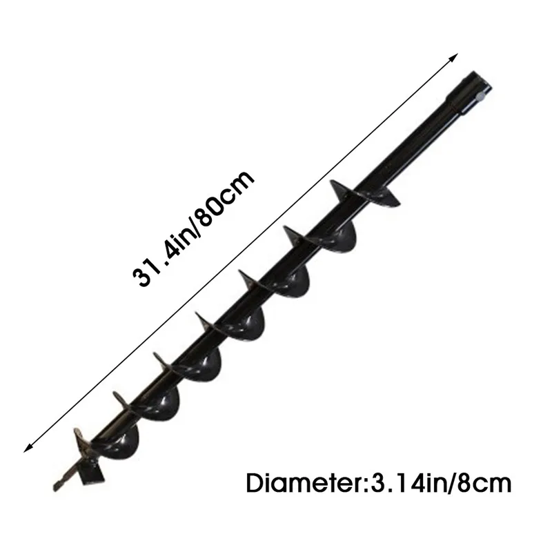 Drill - 8cm Запчасти для инструментов двухтактный Гибридный буровой станок для бурения нефтяных скважин мощного копания и портативный инструмент для земельного бурения - Цвет: Drill - 8cm
