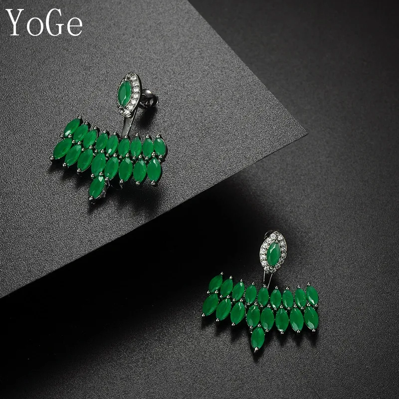 Серьги-гвоздики YoGe E7199L женские ювелирные украшения для свадьбы Вечерние с