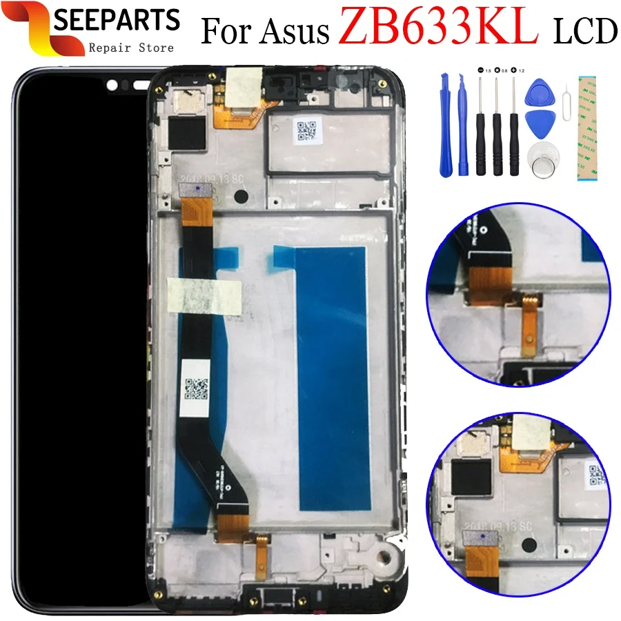 Новый ЖК дисплей для Asus Zenfone Max (M2) ZB633KL сенсорный экран дигитайзер панель в сборе
