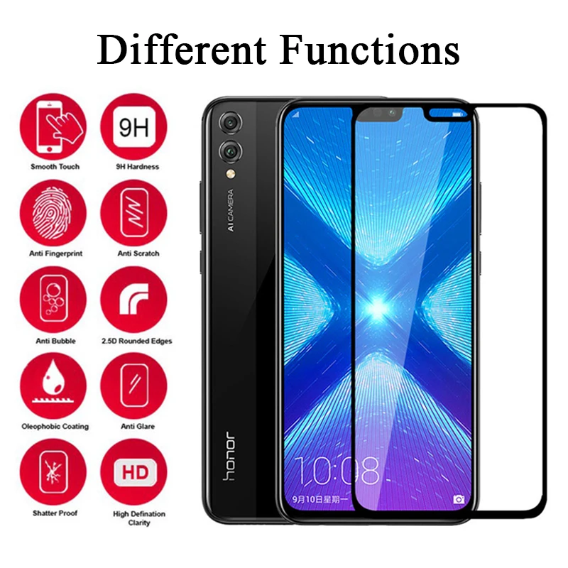 Защитное стекло для huawei honor 8x 8c 8s 8 x c s max pro lite, светильник с защитным дисплеем huway huawie protector s8 x8