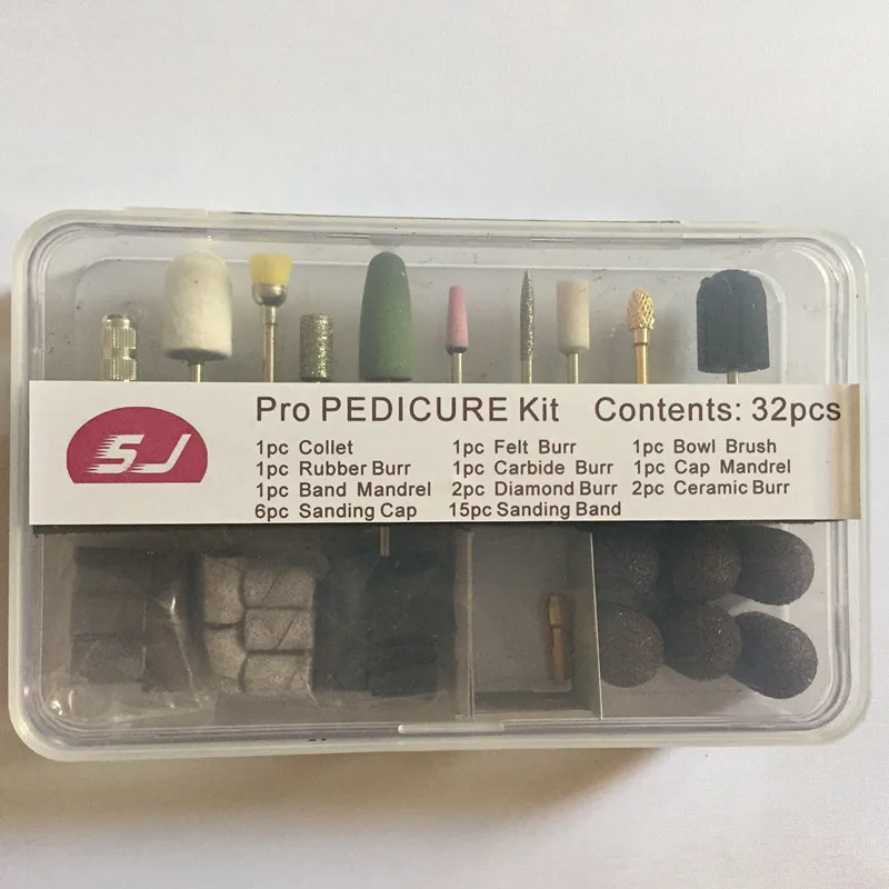 32 шт./компл. фотометрическая машинка для маникюра пилки из карбида наборы сверл
